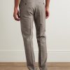Ghost Straight-Leg Prince of Wales Wool-Hopsack Suit Trousers - BK Ghost Straight-Leg Prince of Wales Wool-Hopsack Suit Trousers - BK