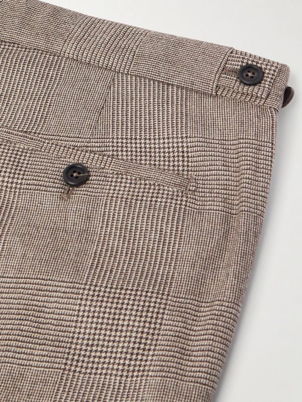 Ghost Straight-Leg Prince of Wales Wool-Hopsack Suit Trousers - CU Ghost Straight-Leg Prince of Wales Wool-Hopsack Suit Trousers - CU