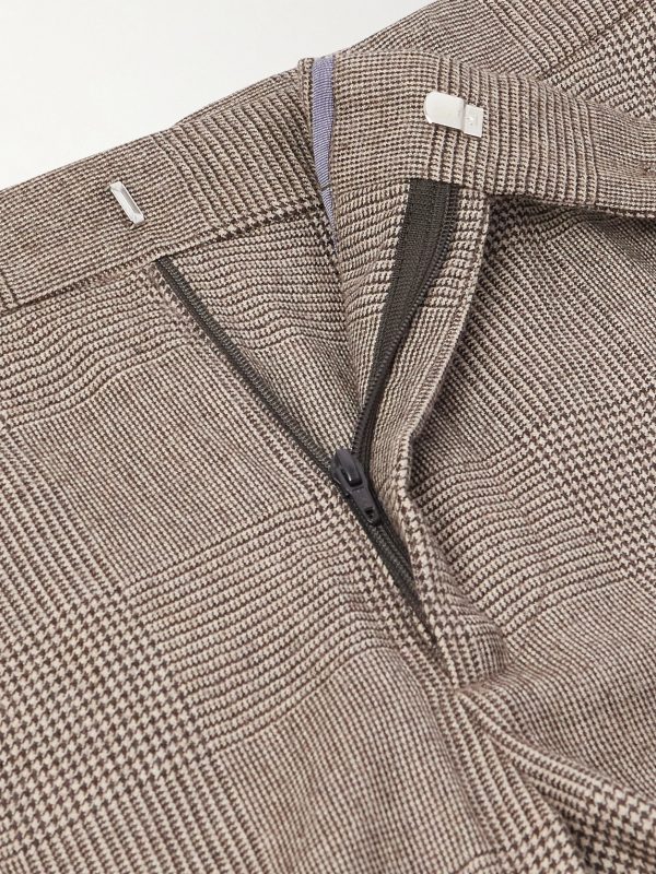 Ghost Straight-Leg Prince of Wales Wool-Hopsack Suit Trousers - E1 Ghost Straight-Leg Prince of Wales Wool-Hopsack Suit Trousers - E1