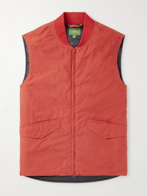 Cashpad Waxed Cotton-Poplin Gilet