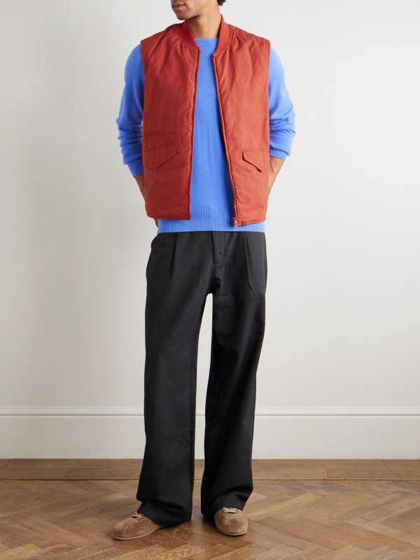 Cashpad Waxed Cotton-Poplin Gilet - OU