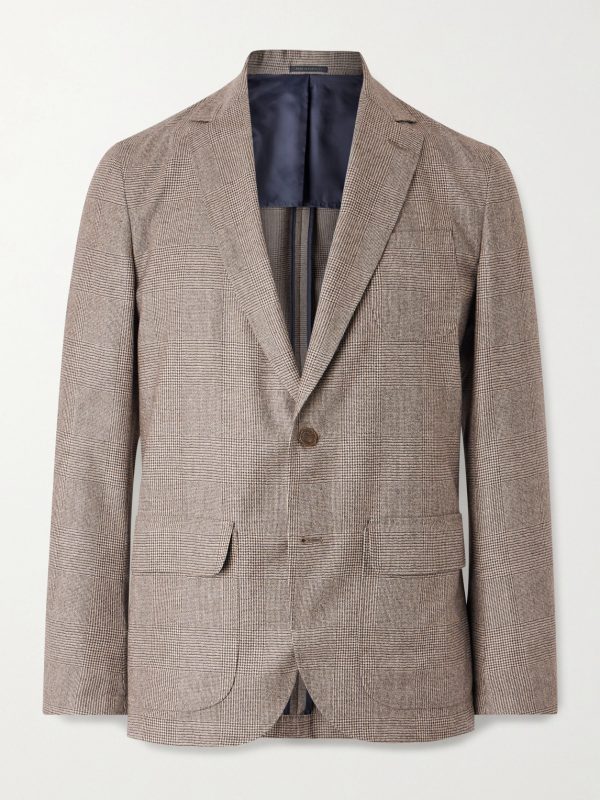 Ghost Prince of Wales Virgin Wool Suit Jacket Ghost Prince of Wales Virgin Wool Suit Jacket