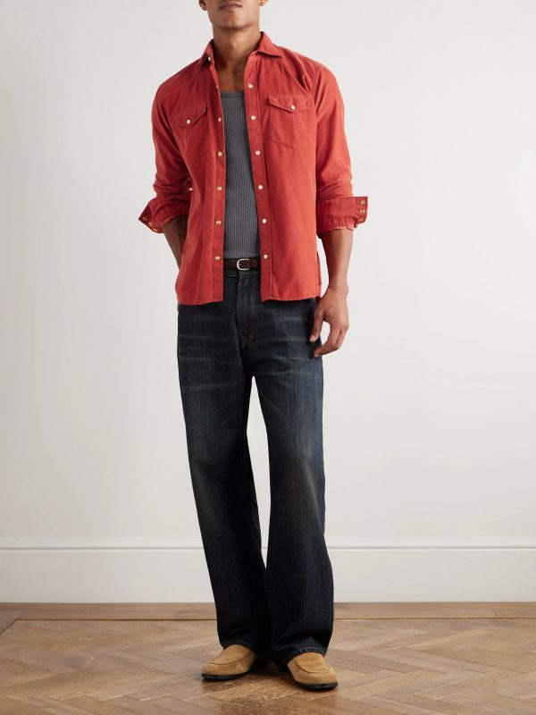 Western Work Cotton-Corduroy Shirt - OU Western Work Cotton-Corduroy Shirt - OU