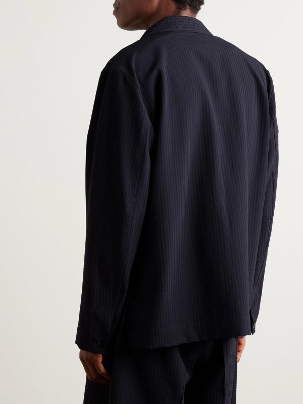 Wool-Seersucker Jacket - BK