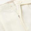 Straight-Leg Pleated Linen Trousers - E1