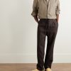 Cotton and Linen-Blend Twill Shirt - OU