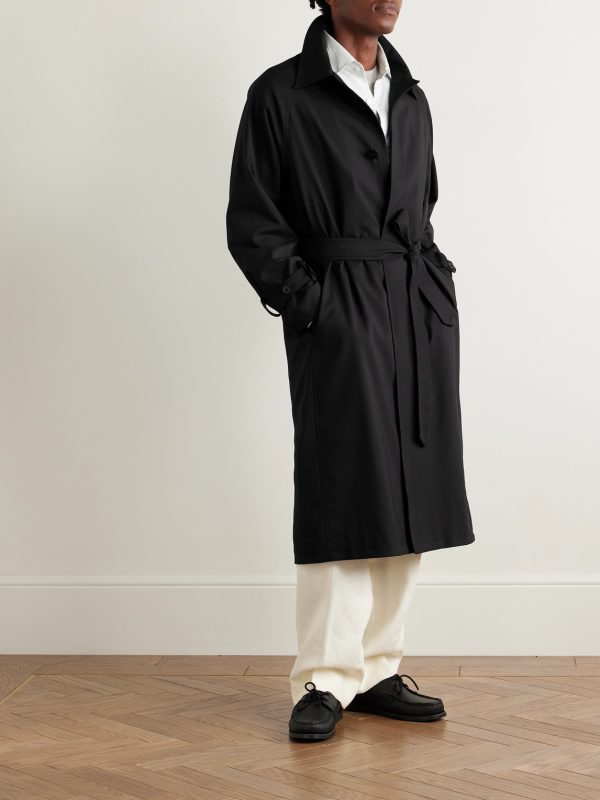 Belted Wool Trench Coat - OU Belted Wool Trench Coat - OU