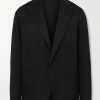 Unstructured Wool-Crepe Blazer Unstructured Wool-Crepe Blazer