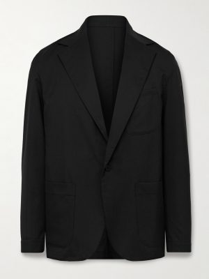 Unstructured Wool-Crepe Blazer Unstructured Wool-Crepe Blazer