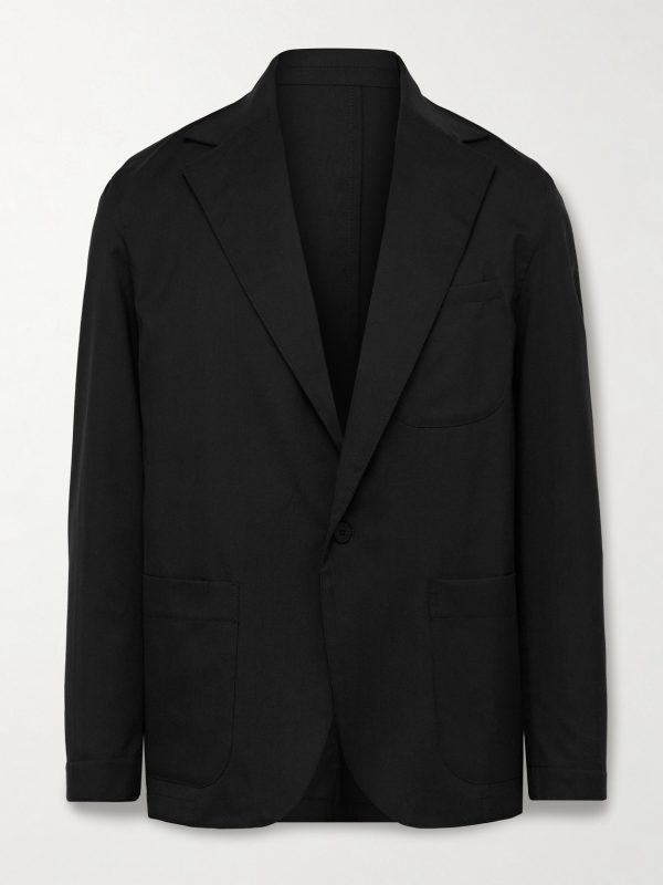 Unstructured Wool-Crepe Blazer Unstructured Wool-Crepe Blazer