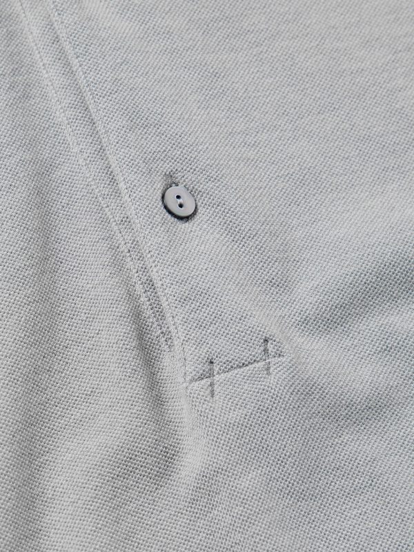 Cotton and Silk-Blend Piqué Henley Shirt - CU Cotton and Silk-Blend Piqué Henley Shirt - CU