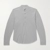 Cotton and Silk-Blend Piqué Henley Shirt Cotton and Silk-Blend Piqué Henley Shirt
