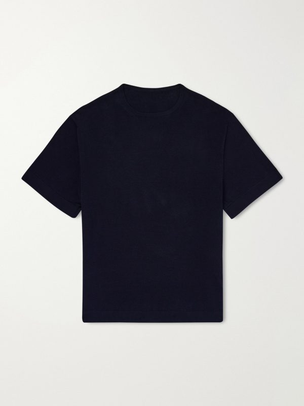 Knitted Cotton T-Shirt