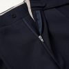 Straight-Leg Pleated Wool Trousers - E1 Straight-Leg Pleated Wool Trousers - E1