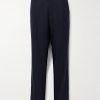 Straight-Leg Pleated Wool Trousers Straight-Leg Pleated Wool Trousers