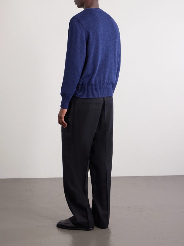 Knitted Cotton Sweater - BK Knitted Cotton Sweater - BK