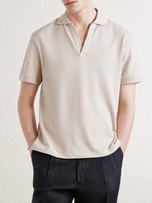 Cotton-Piqué Polo Shirt - FR Cotton-Piqué Polo Shirt - FR