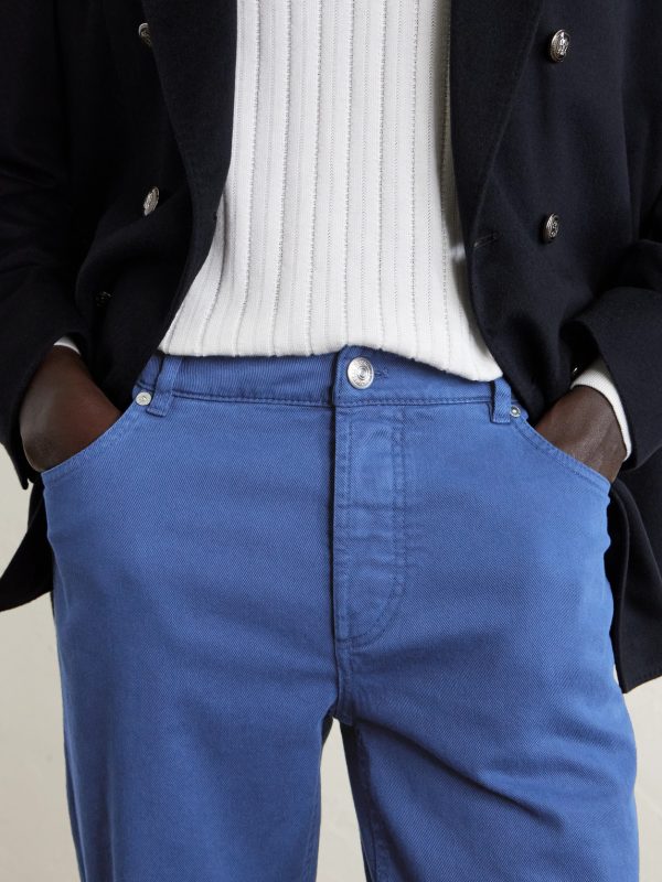 Slim-Fit Straight-Leg Logo-Embroidered Jeans - CU Slim-Fit Straight-Leg Logo-Embroidered Jeans - CU