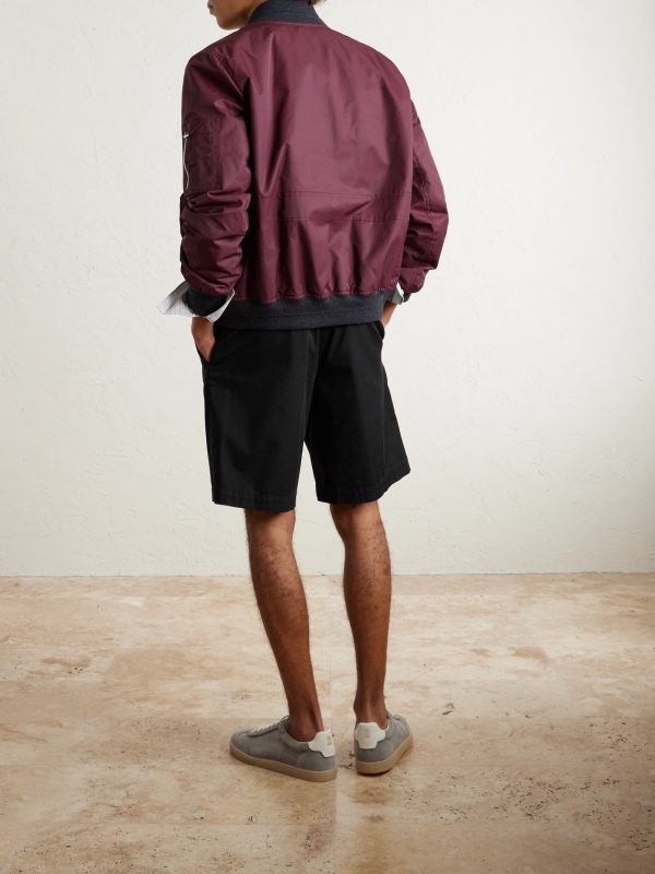 Cotton-Blend Bermuda Shorts - BK Cotton-Blend Bermuda Shorts - BK