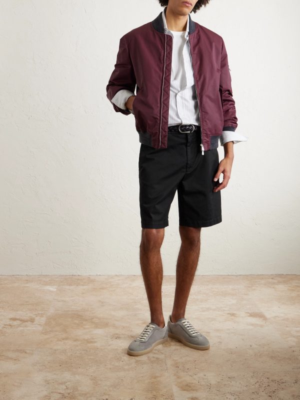 Cotton-Blend Bermuda Shorts - OU Cotton-Blend Bermuda Shorts - OU