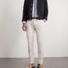 Slim-Fit Stretch-Cotton Twill Trousers - OU Slim-Fit Stretch-Cotton Twill Trousers - OU