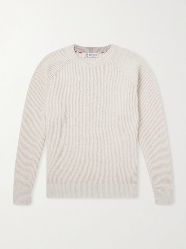 Ribbed Cotton Sweater Ribbed Cotton Sweater