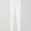 Tapered Pleated Linen-Twill Drawstring Trousers Tapered Pleated Linen-Twill Drawstring Trousers
