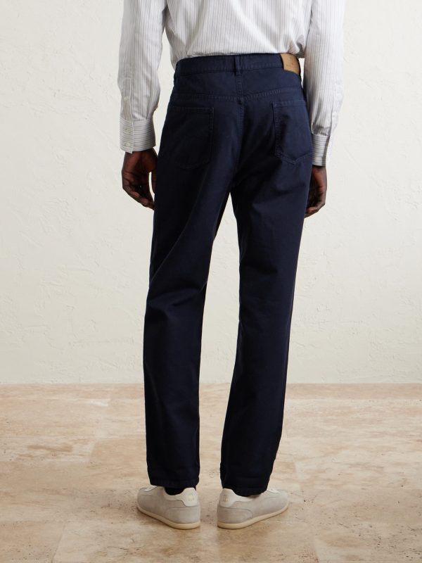 Logo- Embroidered Straight-Leg Cotton-Twill Trousers - BK Logo- Embroidered Straight-Leg Cotton-Twill Trousers - BK