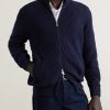 Ribbed Cotton Zip-Up Sweater - FR Ribbed Cotton Zip-Up Sweater - FR