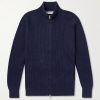 Ribbed Cotton Zip-Up Sweater Ribbed Cotton Zip-Up Sweater