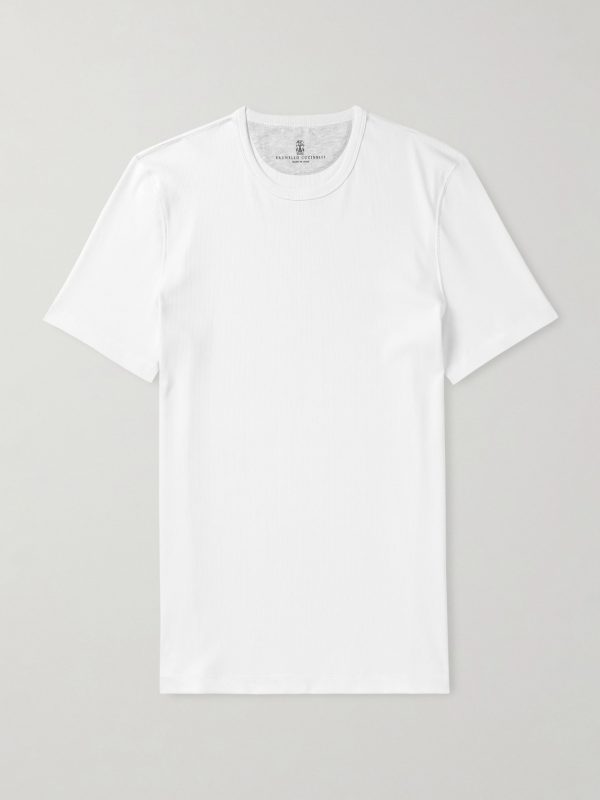 Ribbed Jersey T-Shirt