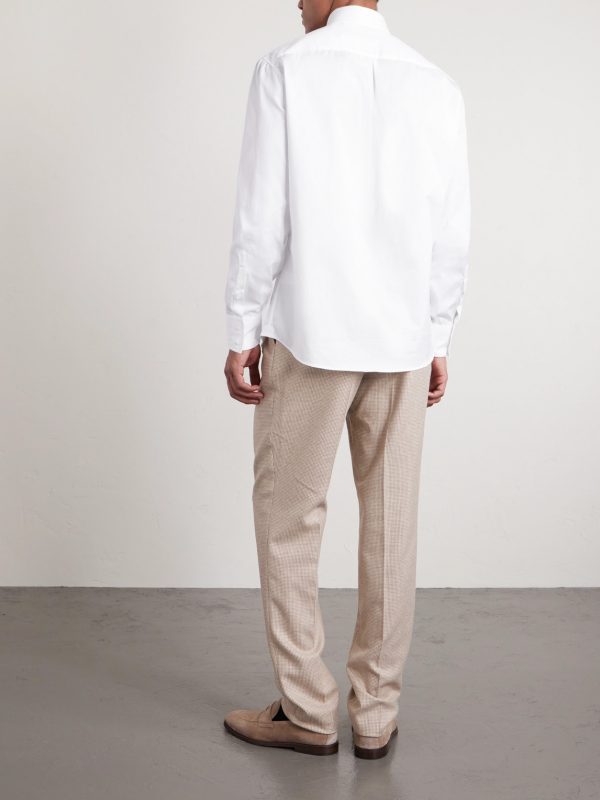 Button-Down Collar Cotton Shirt - BK Button-Down Collar Cotton Shirt - BK