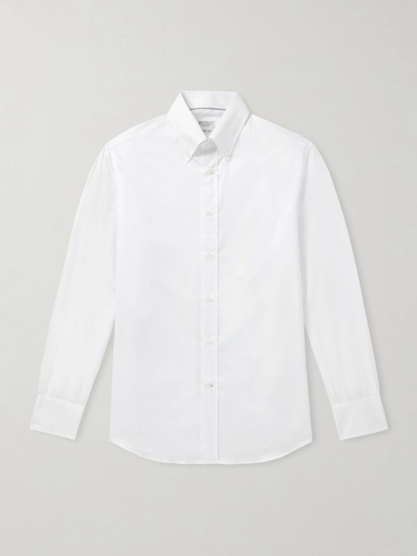 Button-Down Collar Cotton Shirt Button-Down Collar Cotton Shirt