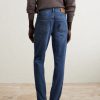 Slim-Fit Straight-Leg Logo-Embroidered Jeans - BK Slim-Fit Straight-Leg Logo-Embroidered Jeans - BK