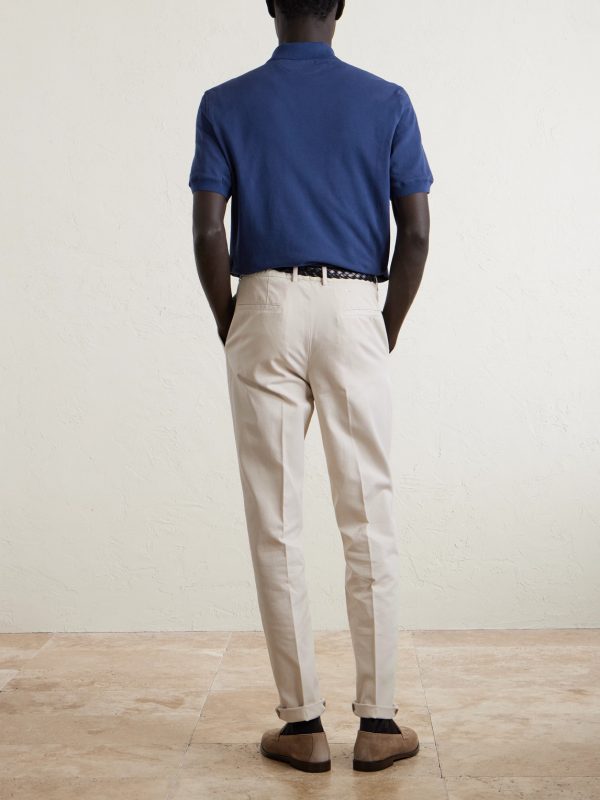 Slim-Fit Cotton-Piqué Polo Shirt - BK