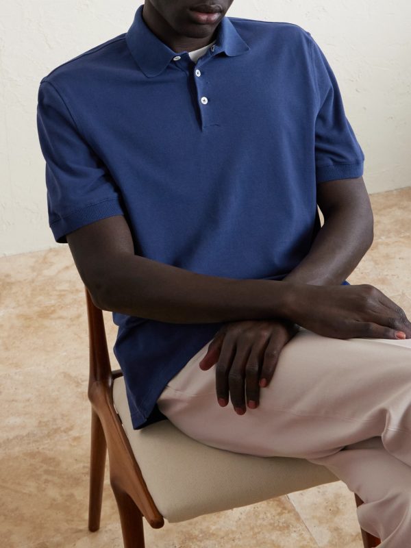 Slim-Fit Cotton-Piqué Polo Shirt - FR