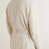 Belted Leather Jacket - BK Belted Leather Jacket - BK