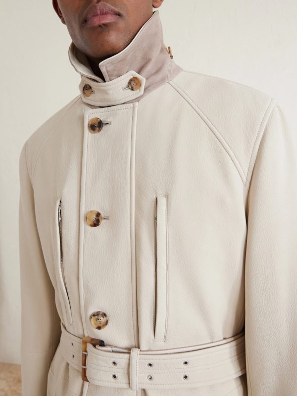 Belted Leather Jacket - CU Belted Leather Jacket - CU