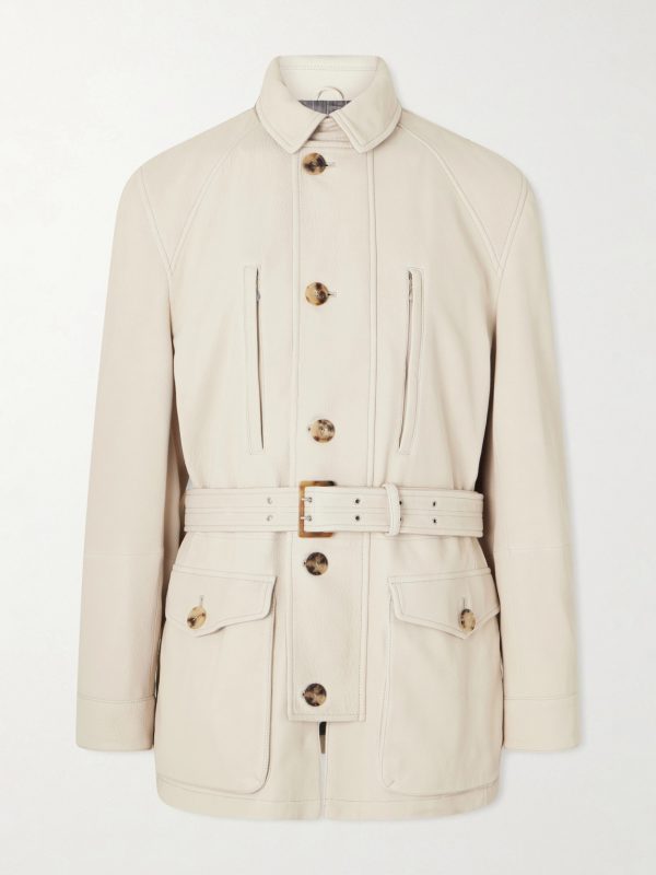 Belted Leather Jacket Belted Leather Jacket