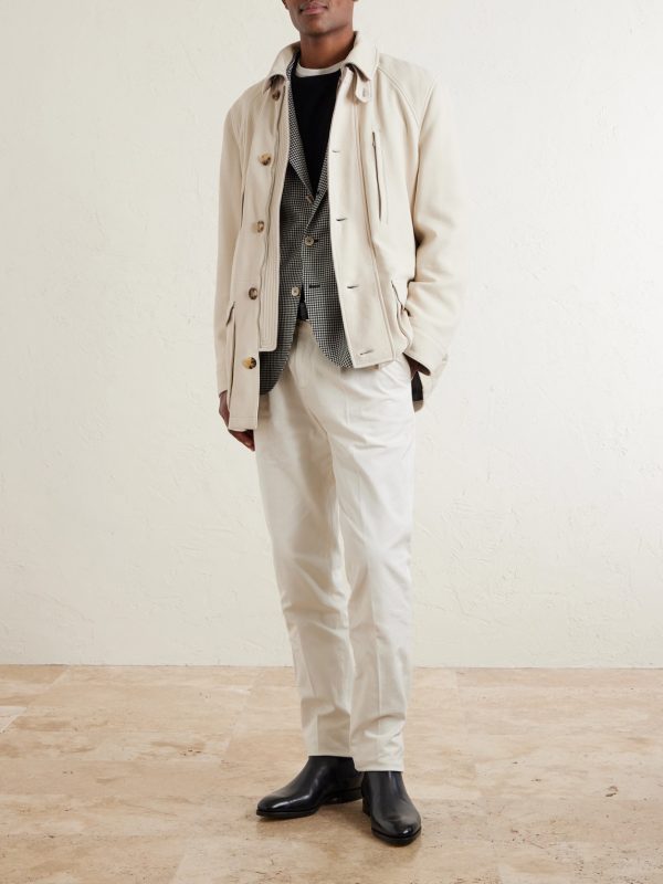 Belted Leather Jacket - OU Belted Leather Jacket - OU