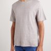 Slub Linen and Cotton-Blend Jersey T-Shirt - FR Slub Linen and Cotton-Blend Jersey T-Shirt - FR
