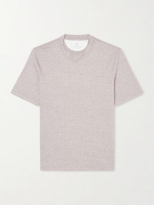 Slub Linen and Cotton-Blend Jersey T-Shirt Slub Linen and Cotton-Blend Jersey T-Shirt