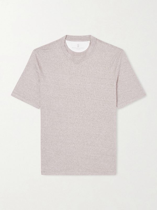 Slub Linen and Cotton-Blend Jersey T-Shirt Slub Linen and Cotton-Blend Jersey T-Shirt