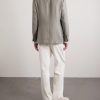 Silk, Linen and Wool-Blend Blazer - BK Silk, Linen and Wool-Blend Blazer - BK