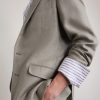 Silk, Linen and Wool-Blend Blazer - E2 Silk, Linen and Wool-Blend Blazer - E2