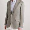 Silk, Linen and Wool-Blend Blazer - FR Silk, Linen and Wool-Blend Blazer - FR