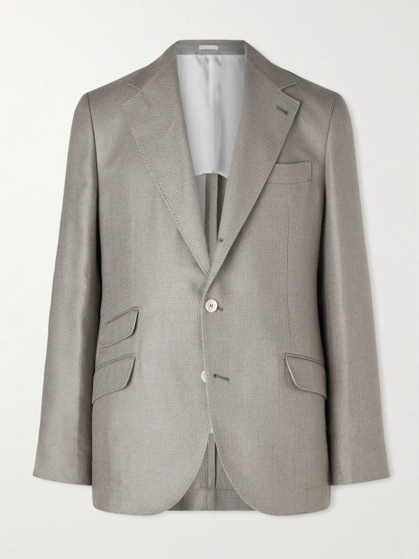Silk, Linen and Wool-Blend Blazer Silk, Linen and Wool-Blend Blazer