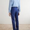 Straight-Leg Pleated Virgin Wool Suit Trousers - BK