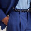 Straight-Leg Pleated Virgin Wool Suit Trousers - E1