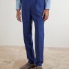 Straight-Leg Pleated Virgin Wool Suit Trousers - FR
